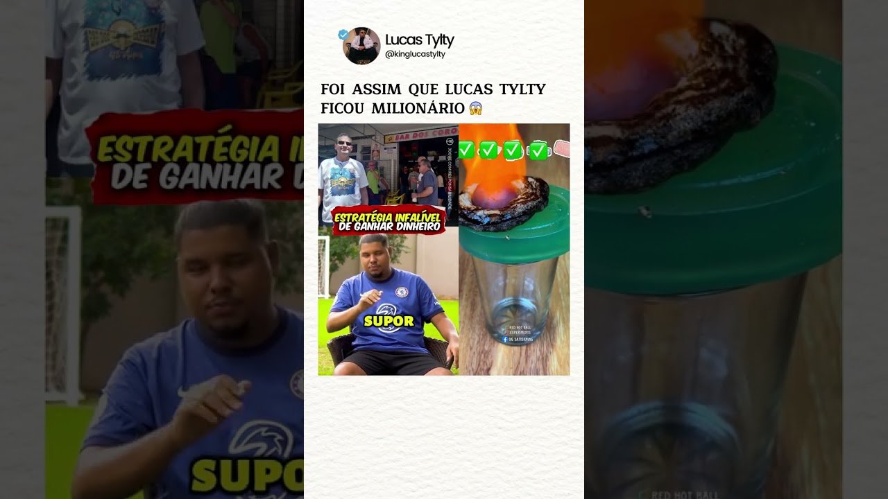 Foi assim que Lucas Tylty ficou milionário😱 #lucastylty #tyltycomp #futebol #milionario #viral
