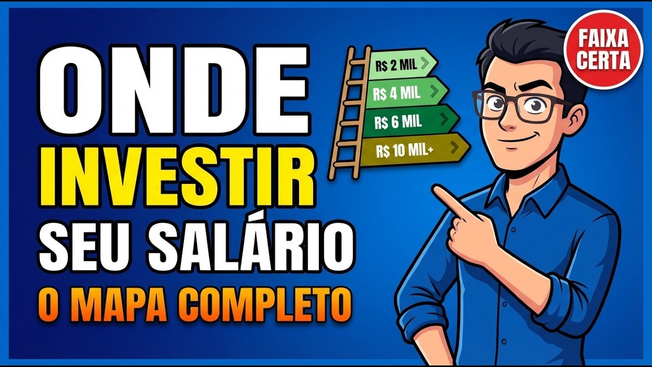 Guia COMPLETO: Onde Investir Cada R$ do Seu Salário (R$ 2k até R$ 10k)
