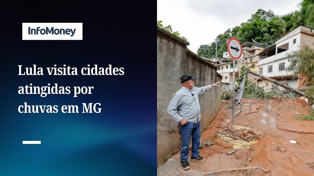 Lula visita cidades afetadas pelas fortes chuvas em MG | InfoMoney News
