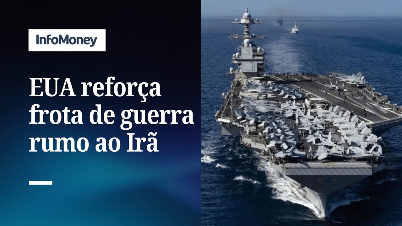 Maior porta-aviões do mundo é visto em Gibraltar em direção ao Irã | InfoMoney News