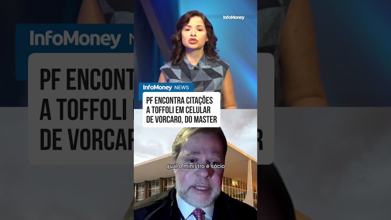 PF aponta indícios de pagamentos a Toffoli ligados a Vorcaro, do Master | InfoMoney News