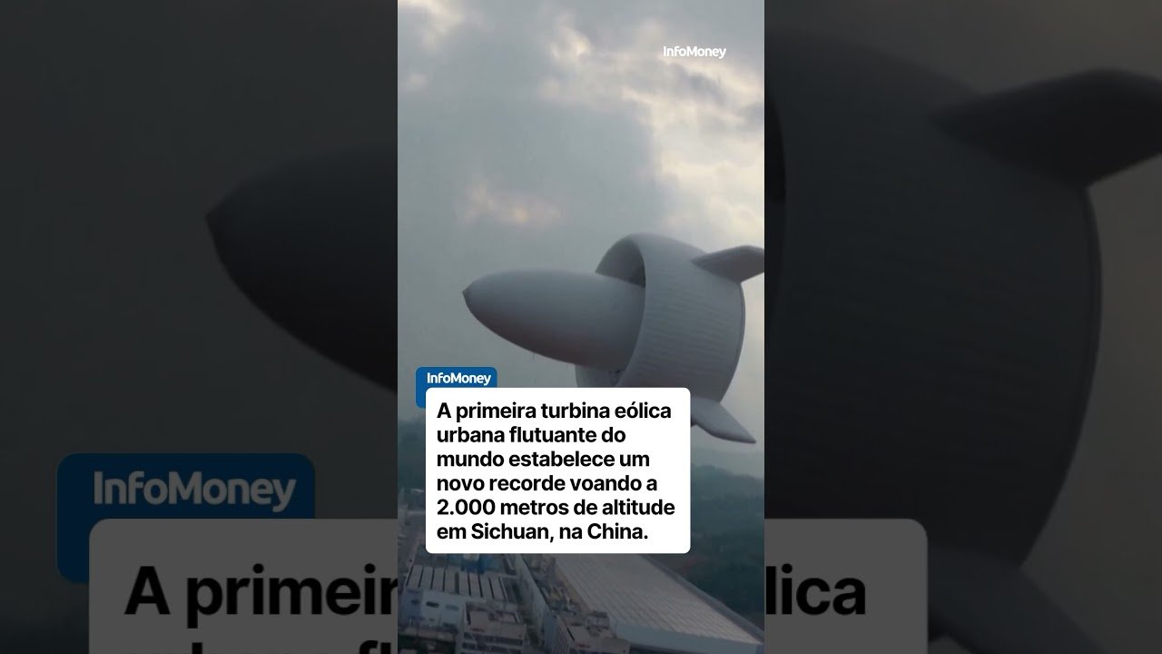Primeira turbina eólica flutuante do mundo estabelece novo recorde a 2.000m de altitude em Sichuan