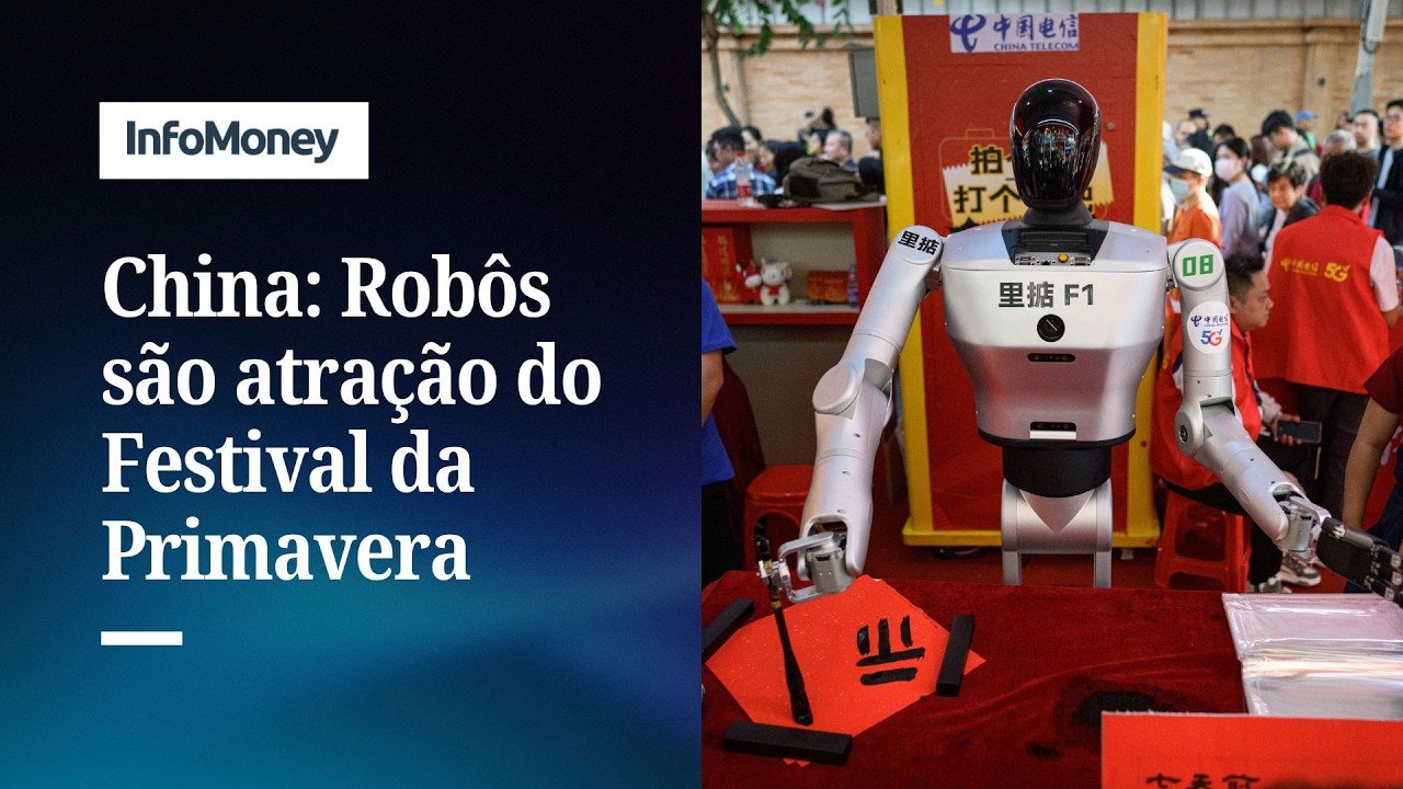 Robôs humanóides chineses chamam atenção no espetáculo do Ano Novo Lunar | InfoMoney News