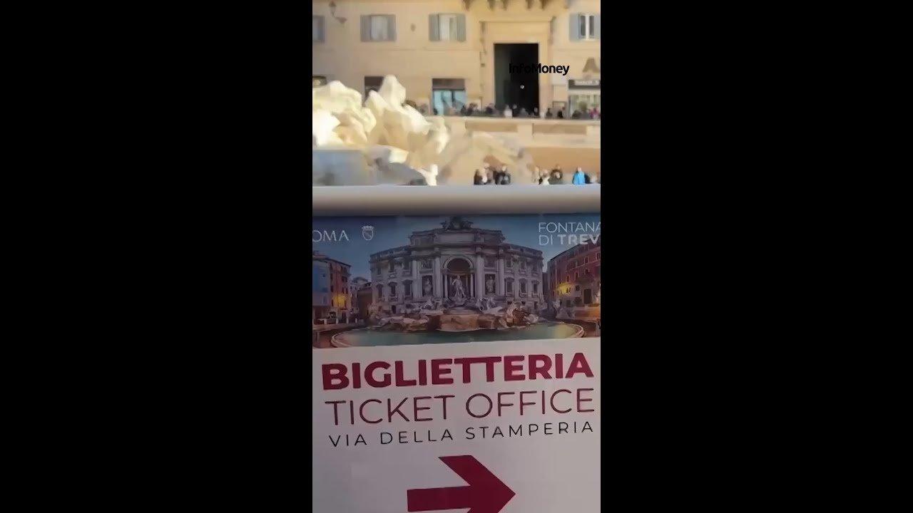 Roma cobra €2,40 para acesso à Fontana di Trevi e controlar multidões