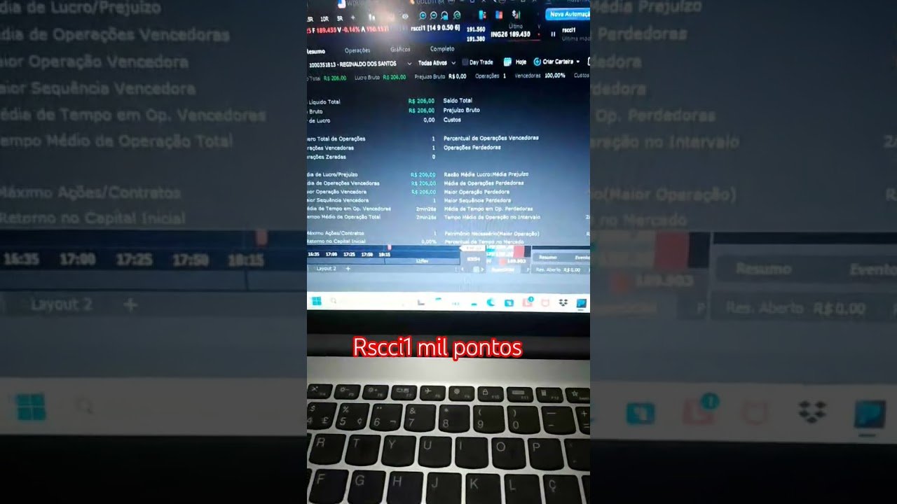 Rscci1 mil pontos #mini #trader #robo