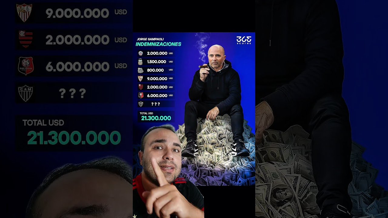 Sampaoli está milionário no futebol #futebol #futebolbrasileiro