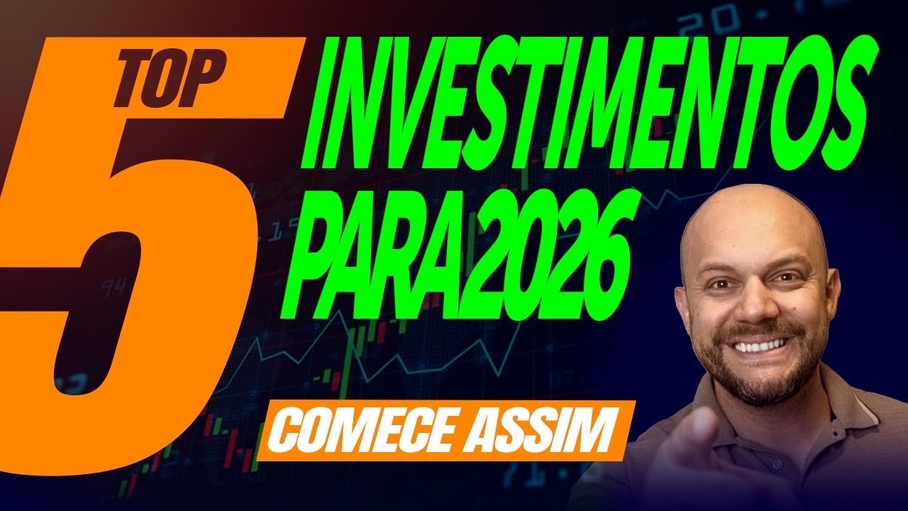 Top 5 INVESTIMENTOS de 2026 para INICIANTES (mesmo GANHANDO POUCO) – Primo Gaúcho