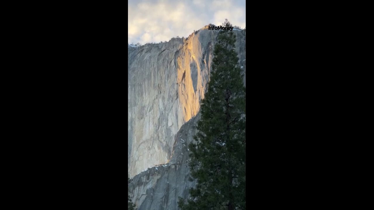 Yosemite registra grande fluxo de visitantes para o “Firefall” de El Capitan