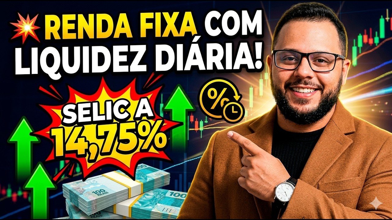 💰 Onde investir hoje com liquidez diária e aproveitar os juros altos para fazer seu dinheiro crescer