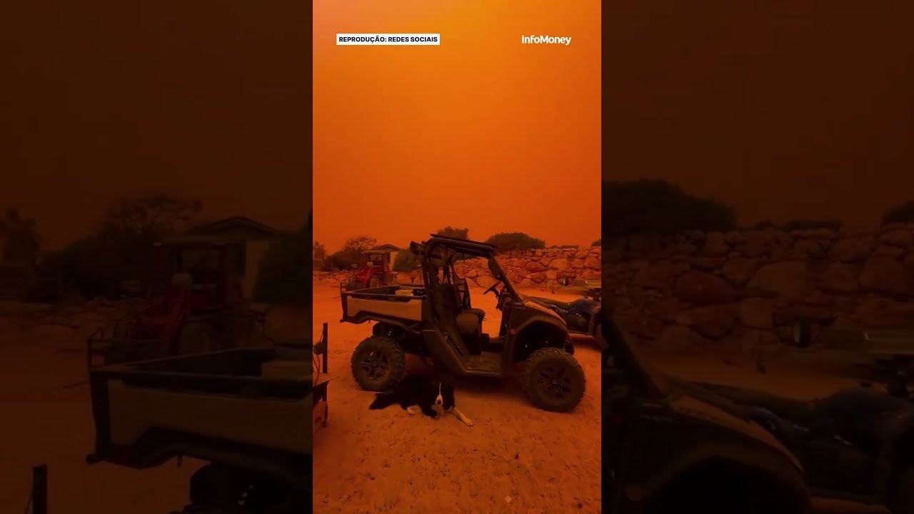 Ciclone deixa céu da Austrália “vermelho sangue”