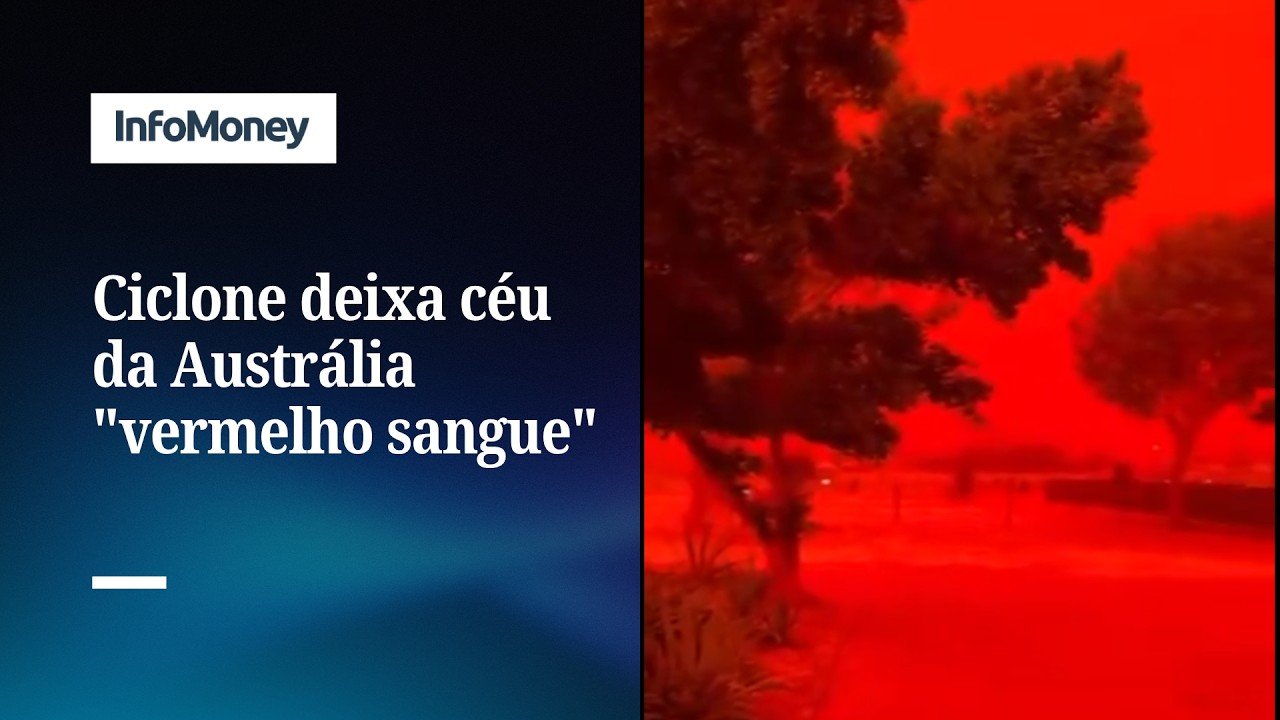 Ciclone deixa céu da Austrália “vermelho sangue”