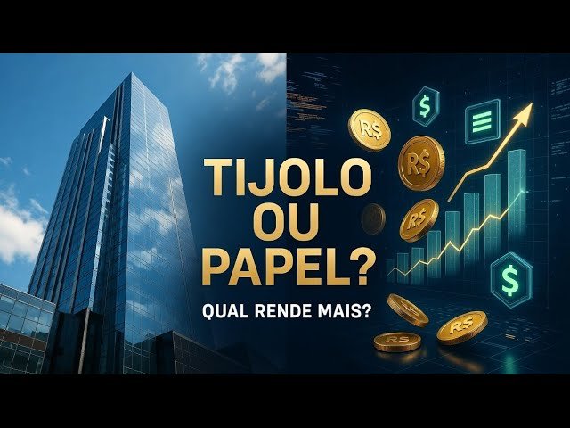 FII: ​Tijolo ou Papel? Onde investir para viver de renda em 2026?
