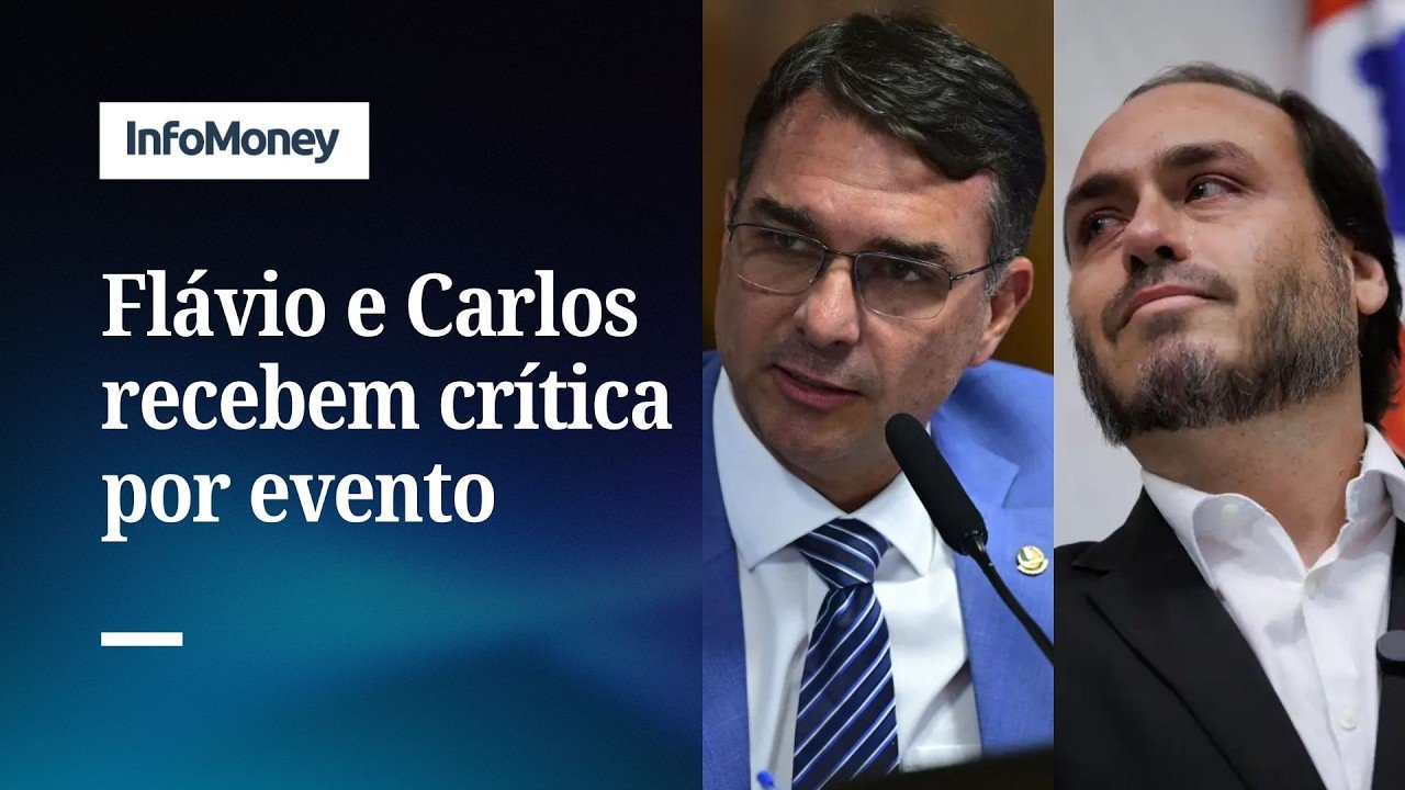 Flávio e Carlos reagem após críticas nas redes por dança em evento político | InfoMoney News