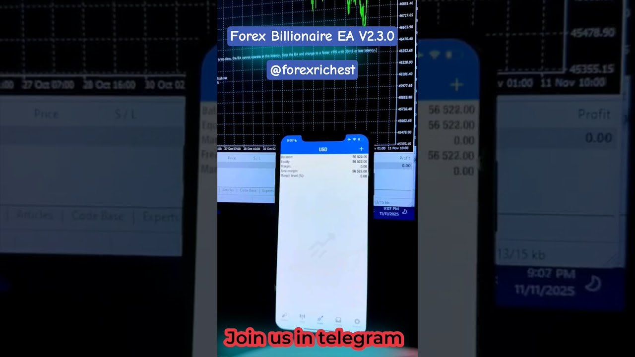 Forex Billionaire EA Robot Meta trader 4/5 || Auto Trading Robot 🤖 V2.3.0 || #forextrading