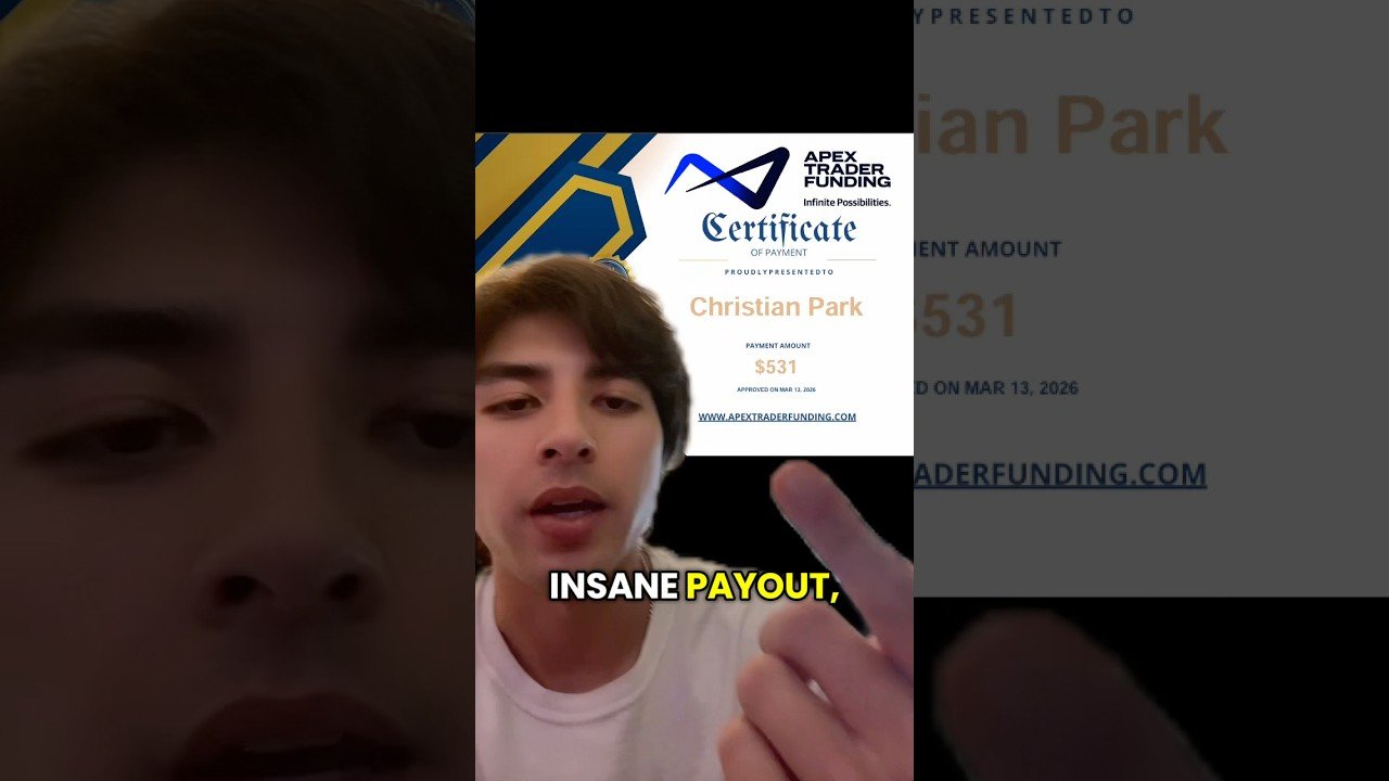 Got My First Apex Payout in 10 Days #propfirms #daytrading #futures #nq #money