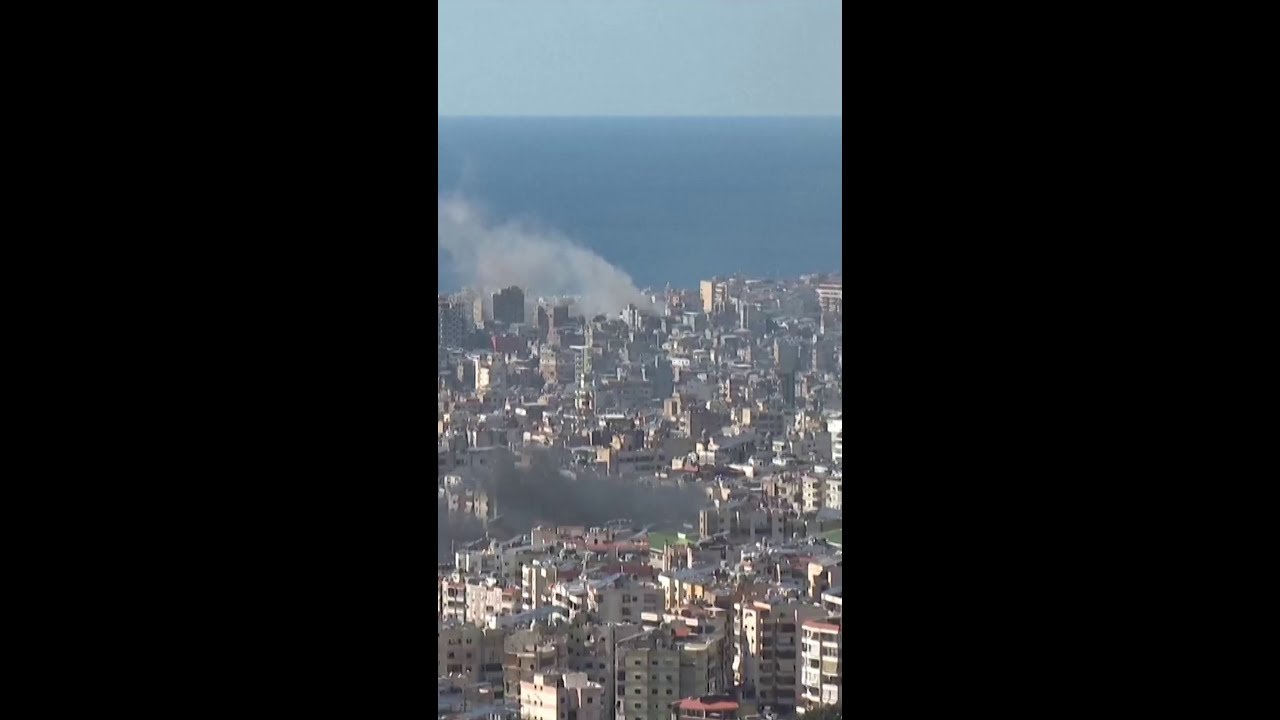 Grandes explosões e fumaça em Beirute após ataques aéreos israelenses