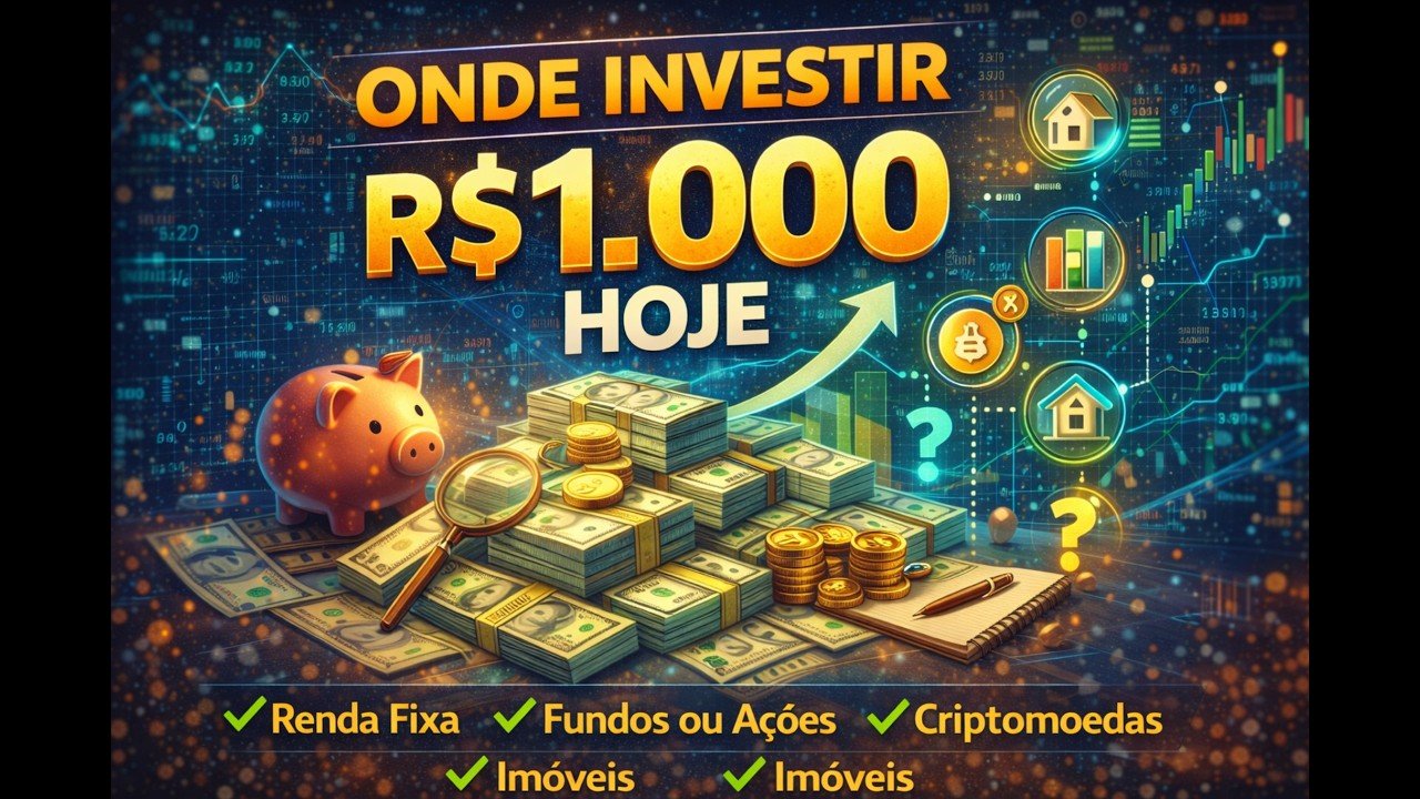 Onde Investir R$1 000 Hoje