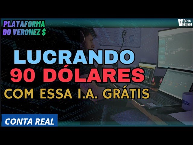 ROBÔ GRÁTIS LUCRANDO 90 DÓLARES – CONTA REAL – Plataforma do Veronez