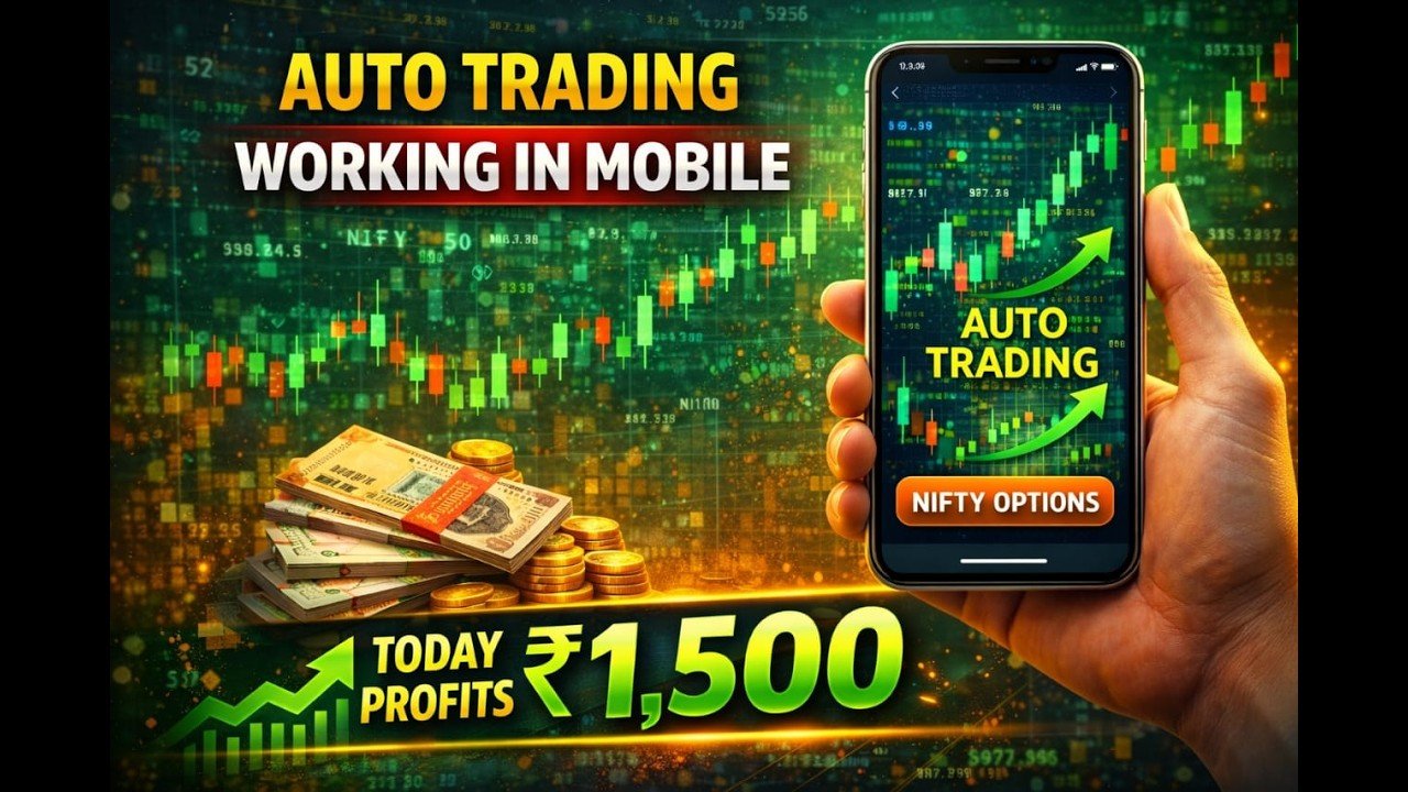 ROBO TRADING NIFTY OPTION 11 MARCH 26 .2 LOT TODAY PROFIT .Rs.1500