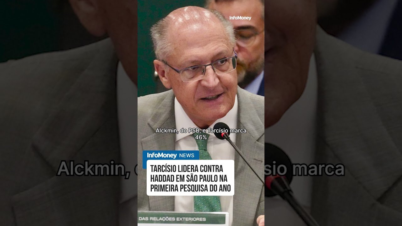 Tarcísio lidera contra Haddad em São Paulo na primeira pesquisa do ano | InfoMoney News