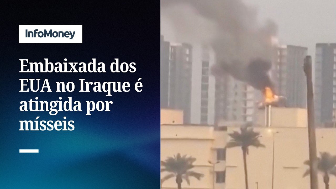 Testemunhas registram incêndio na embaixada dos EUA, em Bagdá | InfoMoney News
