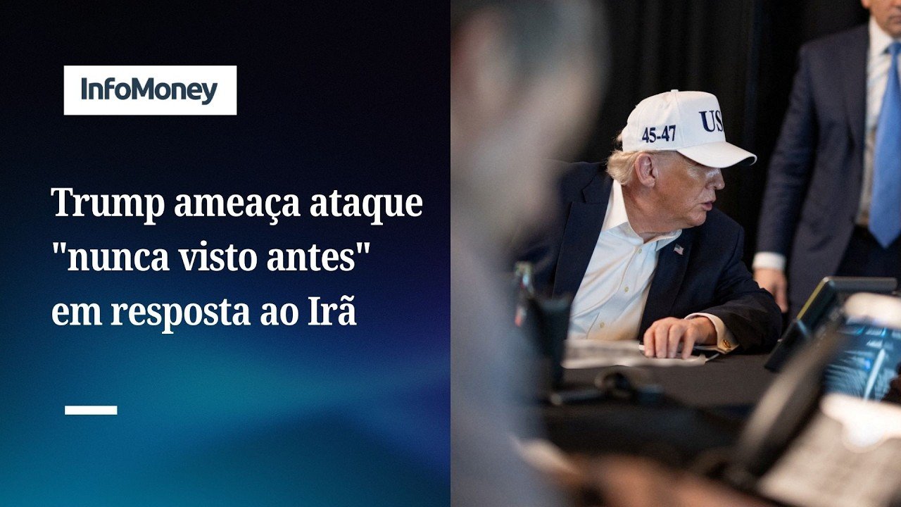 Trump alerta Irã sobre possível ataque com uma força “nunca vista antes” | InfoMoney News
