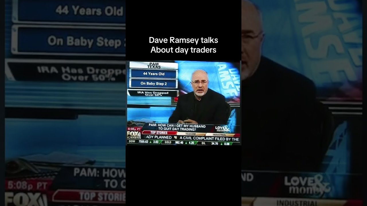 What yall think 🤔 #daveramsey talks about #daytraders #daveramseyshow #daytradingtips