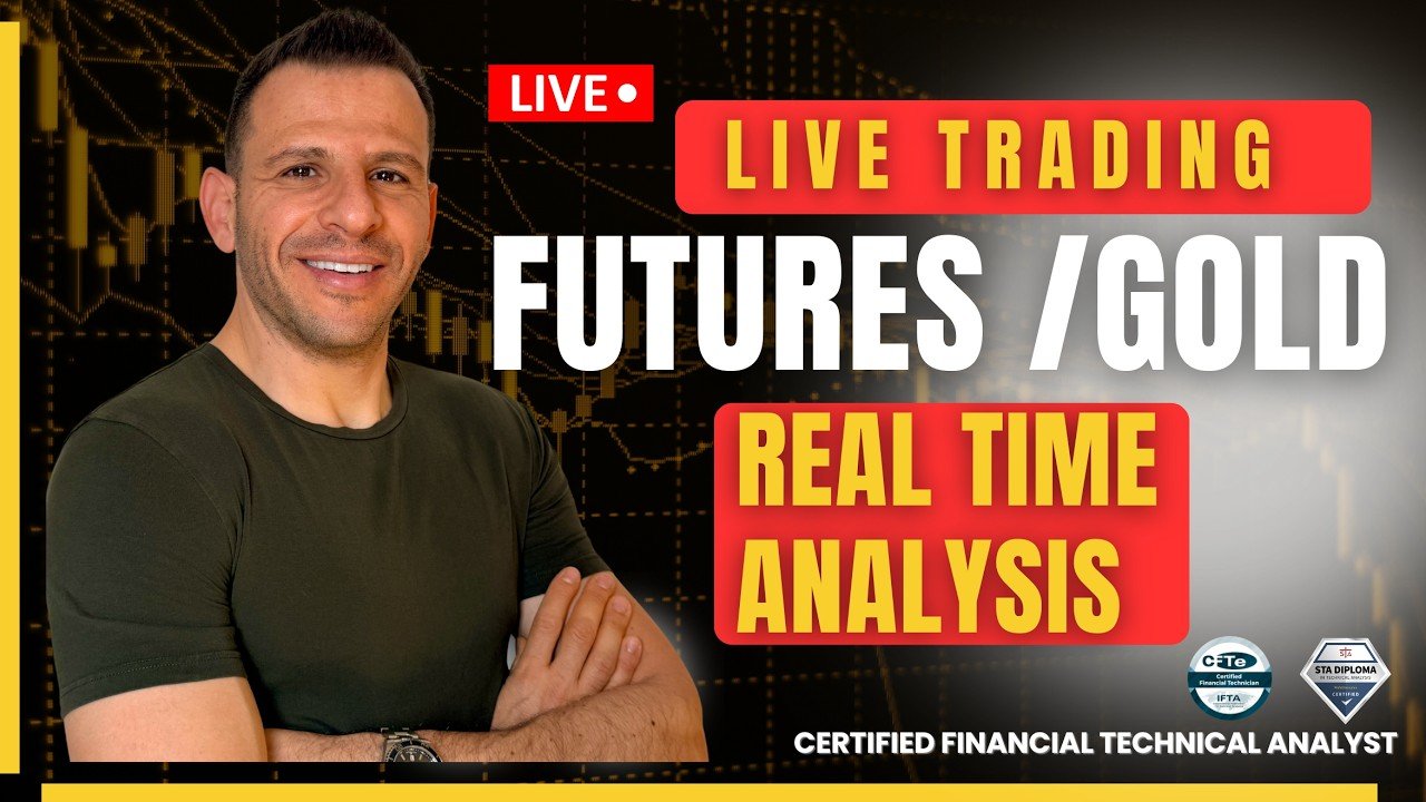 🔴 LIVE Day Trading | Volume & Price Action | GOLD, NASDAQ & EURUSD
