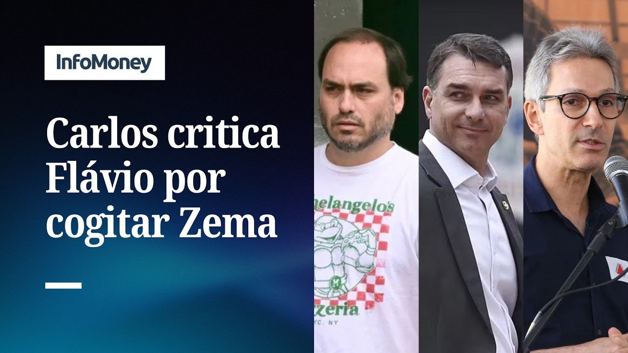 Carlos Bolsonaro alerta Flávio por cogitar Zema como vice: “mordendo a isca” | InfoMoney News