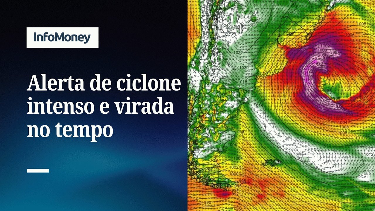 Ciclone extratropical intenso trará onda de frio para sul do Brasil | InfoMoney News