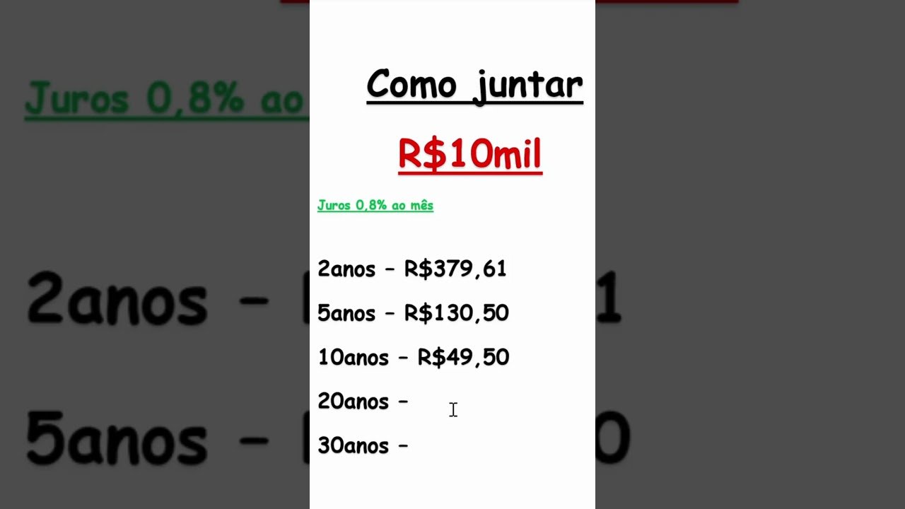 Como juntar 10 mil   #educaçãofinanceira #investir #simuladinheiro