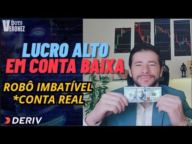 CONTA BAIXA, LUCRO ALTO, MUITA SEGURANÇA – Operando com Robô IMBATÍVEL 2026 Deriv Binary Bot