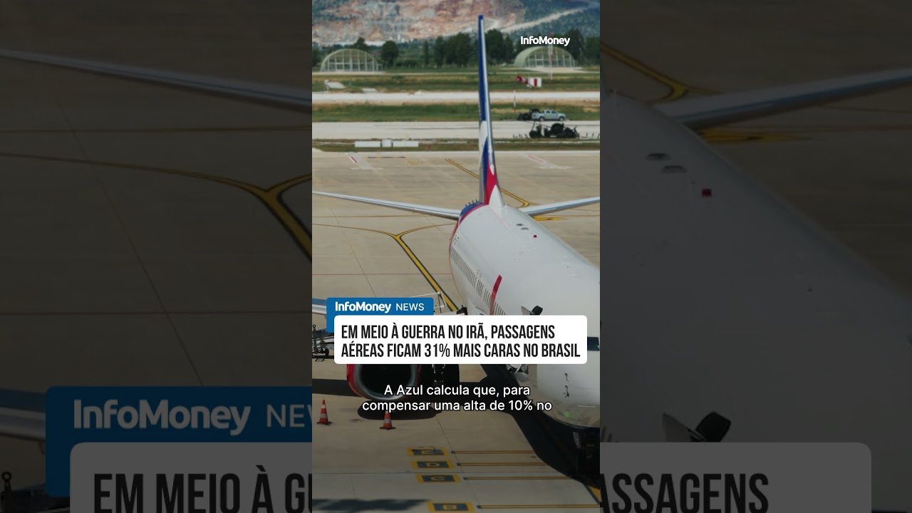 Em meio à guerra no Irã, passagens aéreas ficam 31% mais caras no Brasil | InfoMoney News
