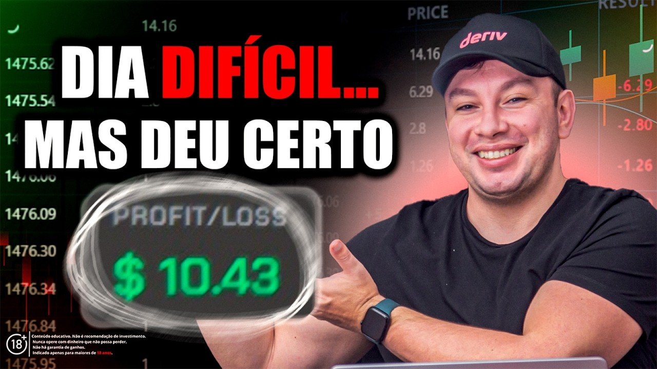 Esse foi o pior dia… até esse robô virar o jogo na Deriv