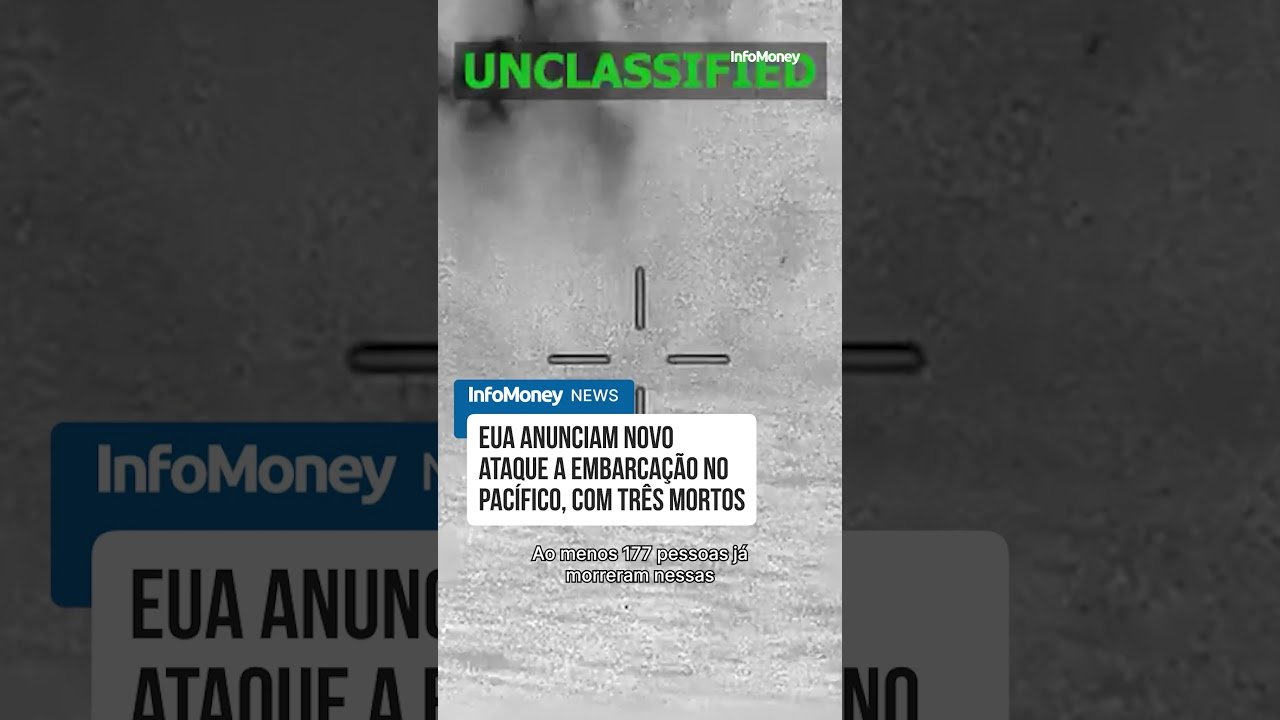 EUA anunciam novo ataque a embarcação no Pacífico, com três mortos | InfoMoney News