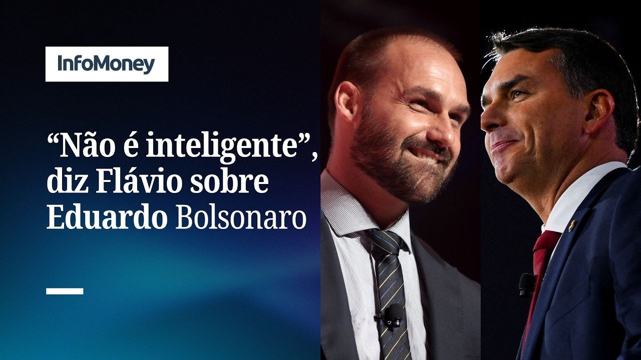 Flávio diz que tenta ‘segurar onda’ de Eduardo: ‘Não é inteligente’ | InfoMoney News