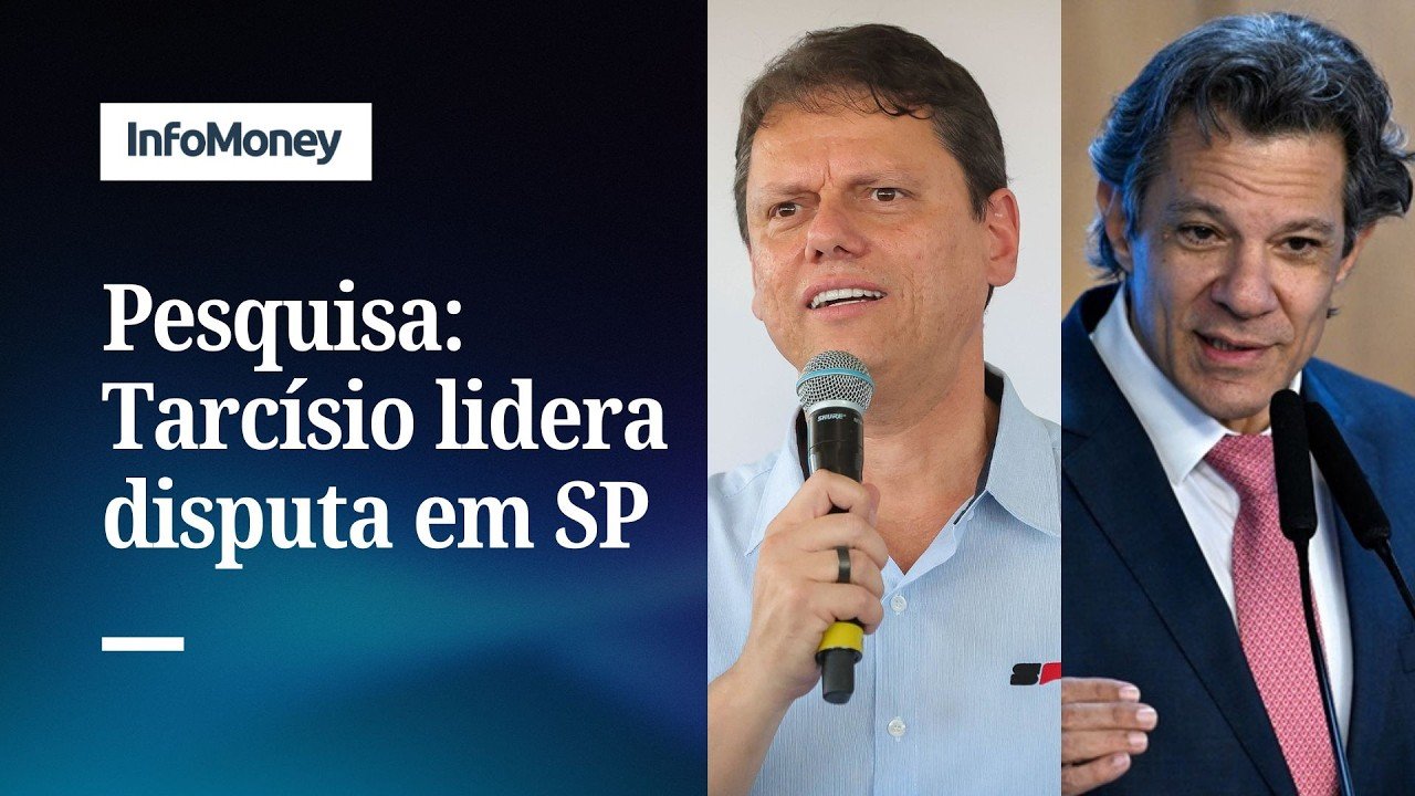 Genial/Quaest: Tarcísio lidera disputa em SP e vence Haddad no 2º turno com 49% | InfoMoney News