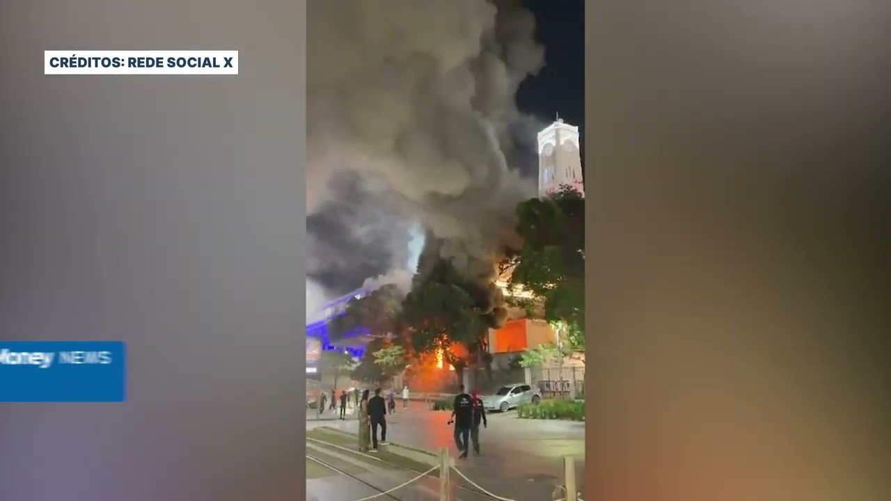 Incêndio atinge Edifício Touring, palco do Rio Fashion Week