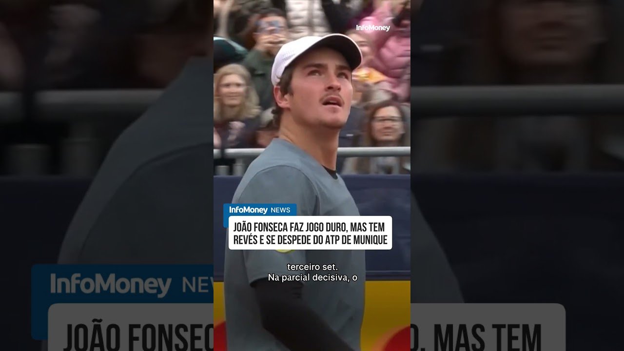 João Fonseca faz jogo duro, mas tem revés e se despede do ATP 500 de Munique | InfoMoney News