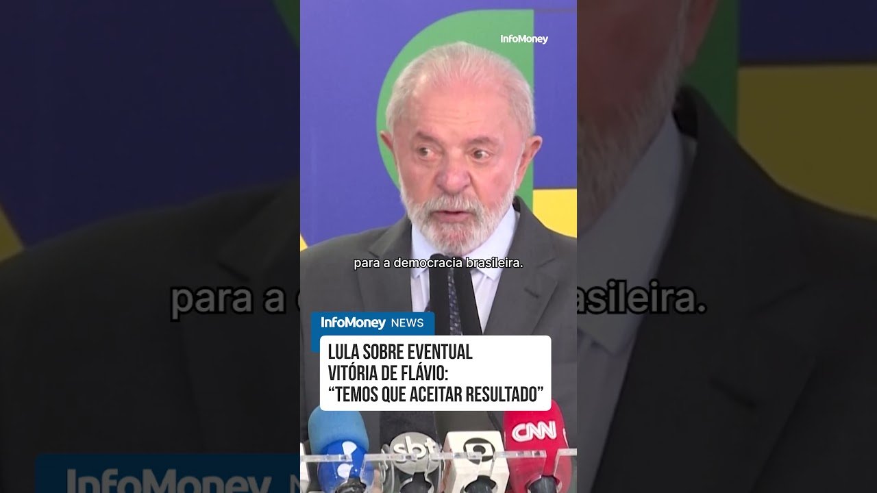Lula sobre eventual vitória de Flávio: “temos que aceitar resultado” | InfoMoney News