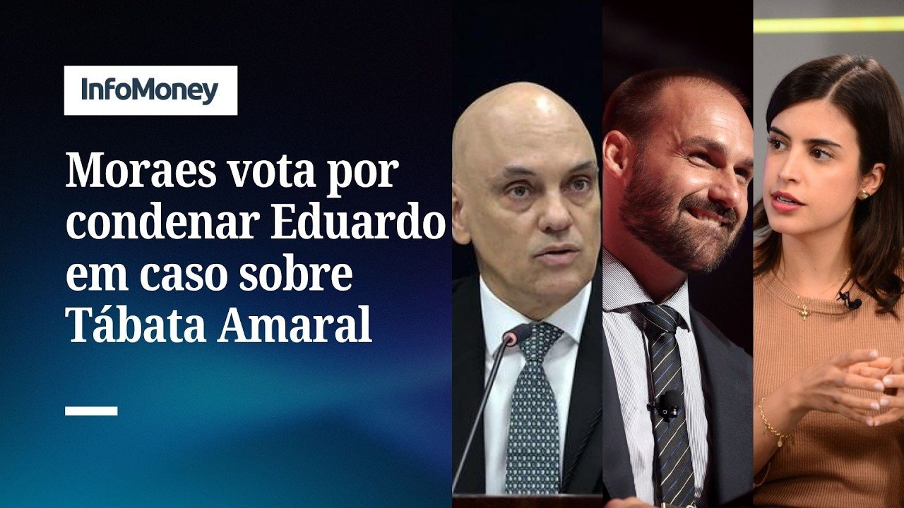 Moraes vota por condenar Eduardo Bolsonaro por difamação contra Tabata Amaral | InfoMoney News