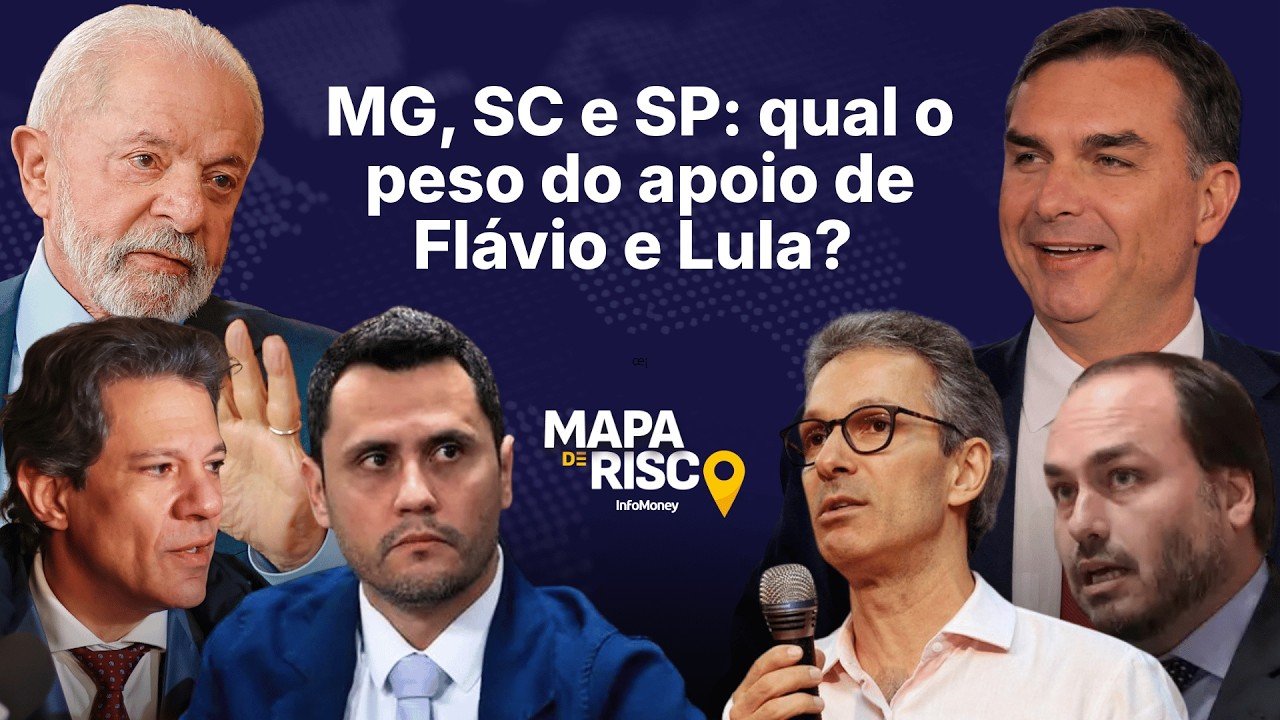O apoio de Lula e Flávio pode alterar os cenários estaduais? | Mapa de Risco