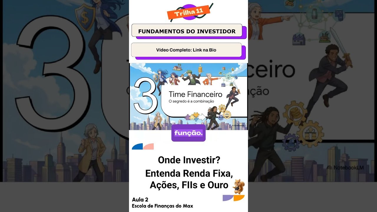 Onde Investir? Entenda Renda Fixa, Ações, FIIs e Ouro #investimentos