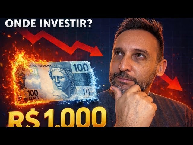 Onde investir R$ 1.000? Inflação, poupança e opções melhores para iniciantes.