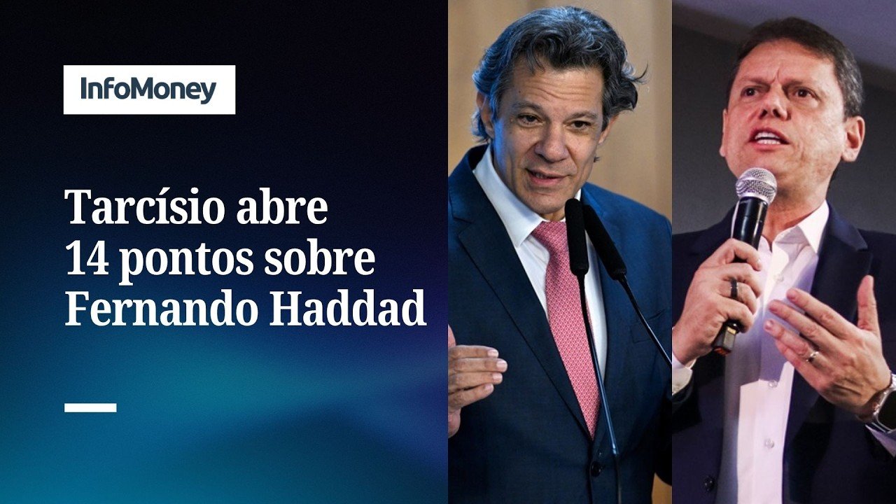 Paraná Pesquisas: Tarcísio chega a 47% e abre 14 pontos sobre Haddad em SP | InfoMoney News