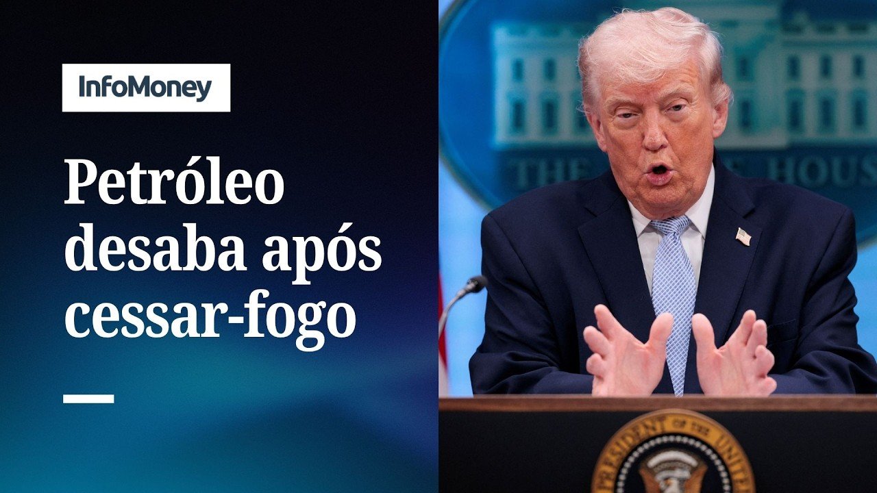 Petróleo desaba abaixo de US$ 100 após Trump anunciar cessar-fogo | InfoMoney News