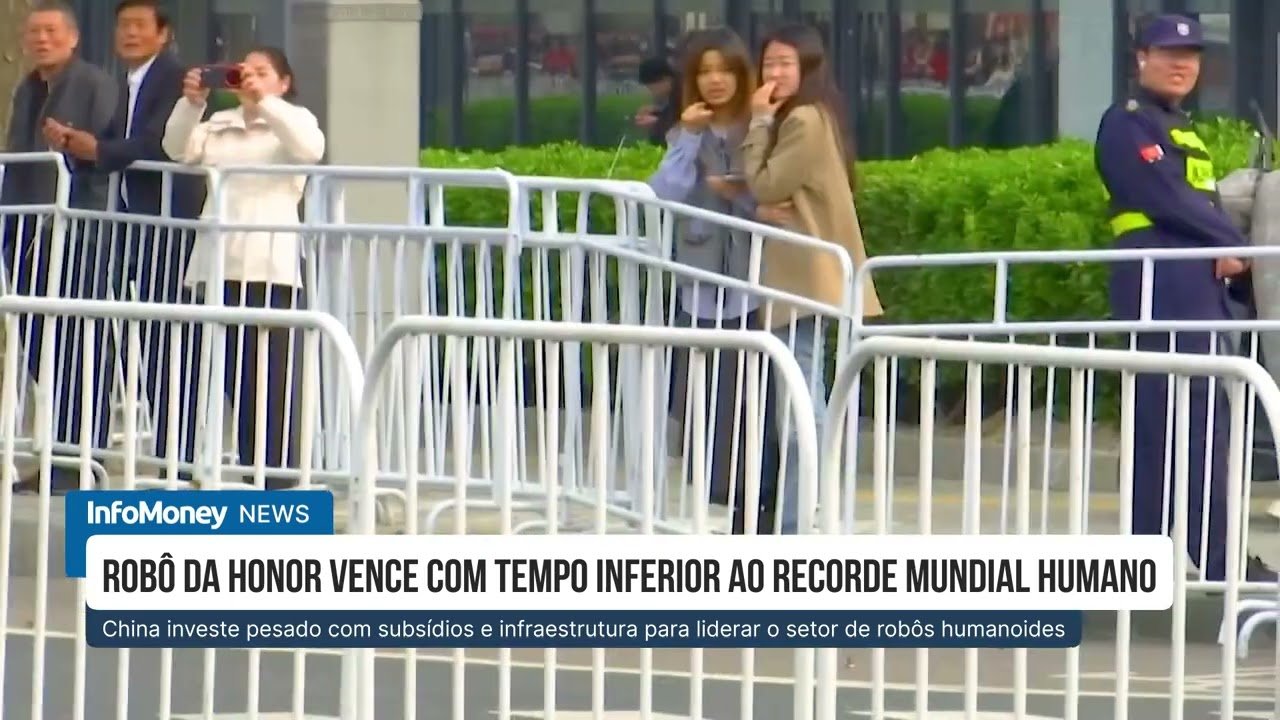 Robô da Honor vence com tempo inferior ao recorde mundial humano