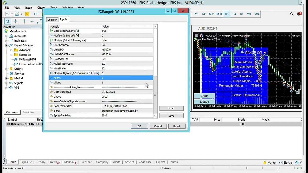 ROBO PARA FOREX Robô Trader FXSCI   O mais completo para Hedge nos pares de Forex