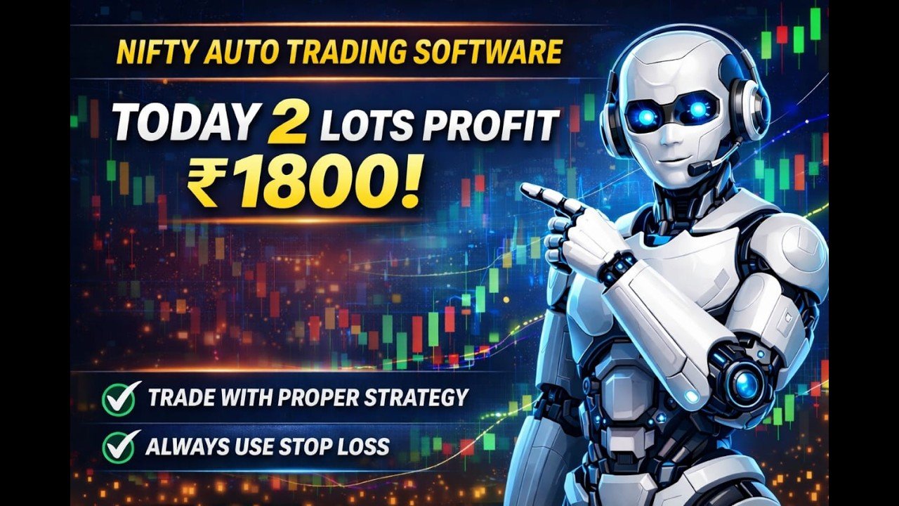 ROBO TRADING NIFTY OPTION 06 APRIL 26 .2 LOT TODAY PROFIT .Rs.1800