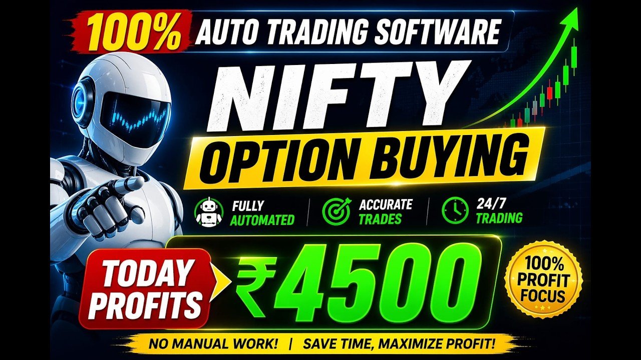 ROBO TRADING NIFTY OPTION 22 APRIL 26 .5 LOT TODAY PROFITS .Rs.4500